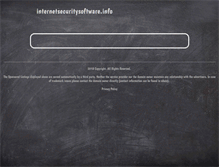 Tablet Screenshot of internetsecuritysoftware.info